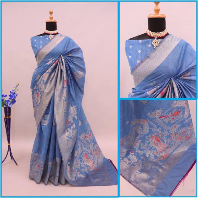 KT 93 Designer Jaipuri Silk Sarees Wholesale Clothing Suppliers In India